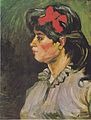 Portrait of a Woman with Red Ribbon 1885 Private collection (F207)