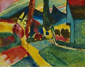 Wassily Kandinsky, 1912, Landscape With Two Poplars