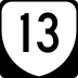 State Route 13 marker