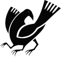 Mythical three-legged crow yatagarasu