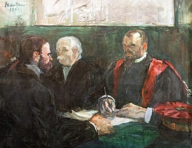 "Examination at the Faculty of Medicine" (1901), last painting by Toulouse-Lautrec