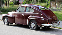 1954 PV 444 HS, showing the new full-sized rear windscreen