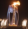 The 2018 Winter Olympics Cauldron in Pyeongchang, South Korea.