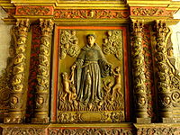 Carved bas relief at San Agustin Church, Manila