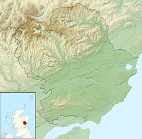 Map showing the location of Corrie Fee National Nature Reserve