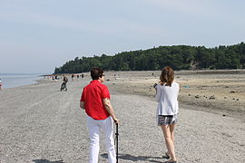 Plage vers l'océan Atlantique.