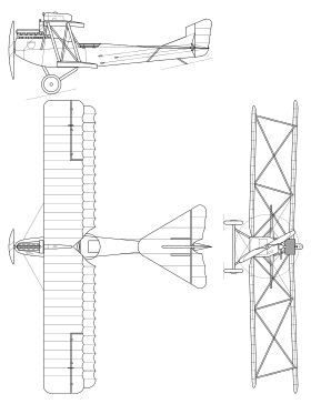 vue en plan de l’avion