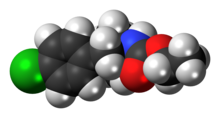 Space-filling model of cloforex