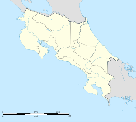 Carte des aéroports au Costa Rica