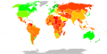 Image 9A map depicting Corruption Perceptions Index in the world in 2022; a higher score indicates lower levels of perceived corruption.   100 – 90   89 – 80   79 – 70   69 – 60   59 – 50   49 – 40   39 – 30   29 – 20   19 – 10   9 – 0   No data (from Political corruption)
