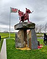 Cromlech monument & Daffodils