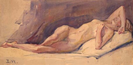 Ellsworth Woodward, Female Nude, 1920