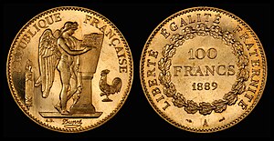 100 francs (1889) (only 100 coins were struck)