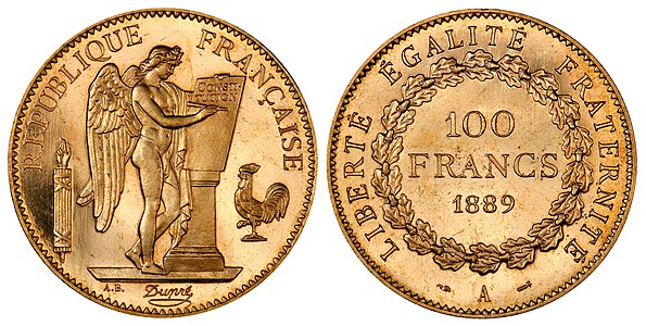 French franc, by the Paris Mint