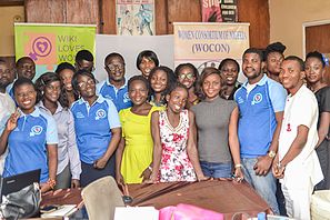 Group Photograph at the end of Edit-a-Thorn organised by Wiki Loves Women