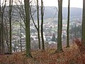 Le lotissement vu depuis les hauteurs de la forêt.