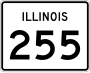 Illinois Route 255 marker