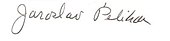 signature de Jaroslav Pelikan