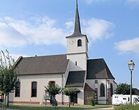 L'église protestante Saint-Martin.