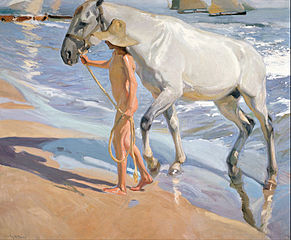 The Horse’s Bath, 1909. Sorolla Museum, Madrid.