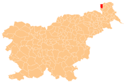Location of the Municipality of Rogašovci in Slovenia