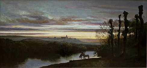 Les Vapeurs du soir, paysage (vers 1870), palais des Beaux-Arts de Lille