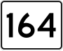 Route 164 marker