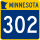 Trunk Highway 302 marker