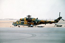 Иракский Ми-24, захваченный армией США в ходе войны 1991 года