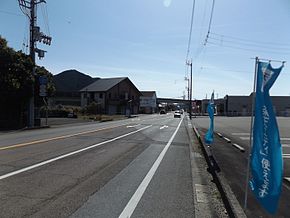 Near end point of Japan National Route 321 at Sukumo, Kōchi.JPG