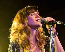Nicole Atkins performing at La Zona Rosa during SXSW in Austin, Texas on March 18, 2010