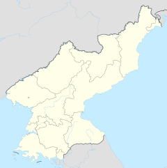 龍城官邸の位置（北朝鮮内）