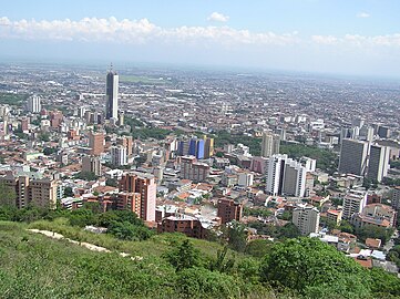 View of Northern Cali with the Torre de Cali