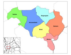 Sub-prefectures of Ombella-M'Poko
