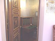Telephone operator's booth in the Wrigley Mansion