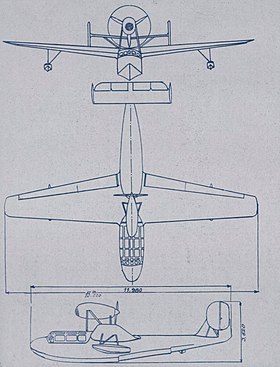 vue en plan de l’avion