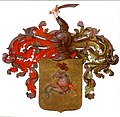 Closed Western helmet: coat of arms of the Skornyakov family [ru].
