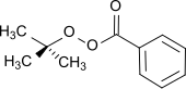 tert-butylperoxybenzoate, a peroxy ester (formula:  RCO3R') that used as a radical initiator.