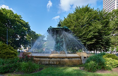 Le mémorial fontaine Carrie Brown à Providence