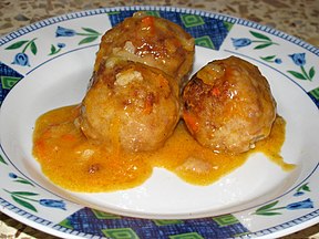 A Russian meatball dish