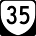 State Route 35 marker