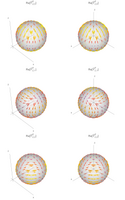 Электрические гармоники '"`UNIQ--postMath-00000016-QINU`"'. '"`UNIQ--postMath-00000017-QINU`"' изображена дважды