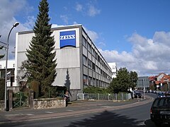 L'usine Zeiss à Göttingen.