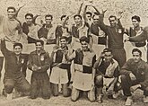 India national team after defeating South Korea in the final of 1962 Asiad at Senayan Main Stadium, Jakarta.