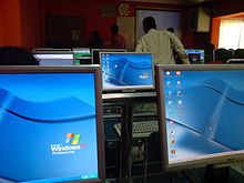 A computer lab in Bangladesh