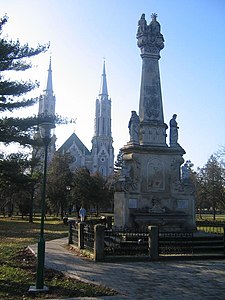 Roman Catholic Church and the square