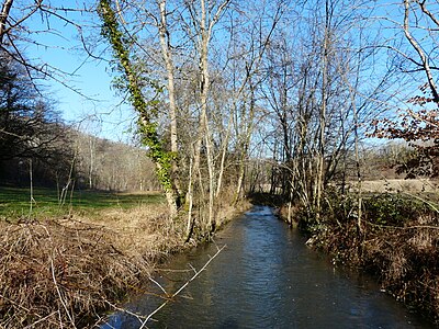 Der Boulou südlich von La Tabaterie, Blick flussaufwärts nach Norden