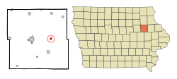 Location of Winthrop, Iowa