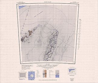 Karte von 1968 mit Dufek-Massiv und Forrestal Range