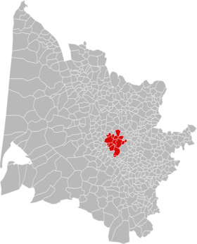 Localisation de Communauté de Communes du Créonnais